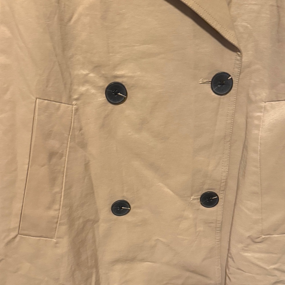 Avec Les Filles Beige Double-Breasted Trench Coat - Picture 4 of 9